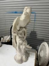 PARROT STATUE - PLASTER