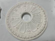 ORNATE CHANDELIER CEILING MEDALLION - PLASTER