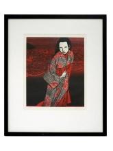 "Akira Tokuda Signed Limited Edition Japanese Art Print (75/93) – Framed"