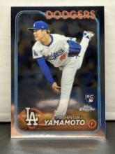 Yoshinobu Yamamoto 2024 Topps Chrome Rookie RC #18