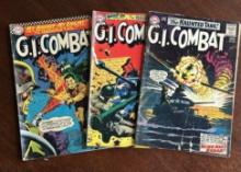 GI Combat March #104 September #113 July #118 Lot of 3 DC Comics