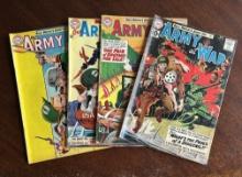 Our Army At War Oct #111 June #131 July #132 Oct #135 Lot of 4 DC Comics Silver Age