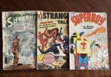 Superman #117 1957 Strange Tales May #106 Superboy September #115 DC Marvel Comics Silver Age