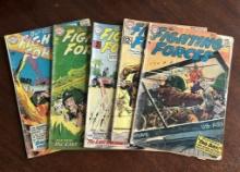 Our Fighting Forces Oct #26 May #68 Aug #70 Aug #78 Oct #79 Lot of 5 DC Comics Silver Age