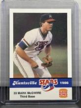 Mark McGwire 1986 Huntsville Stars Burger King Promo