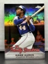 Hank Aaron 2019 Topps Chrome Family Business Refractor Insert #FBC-11