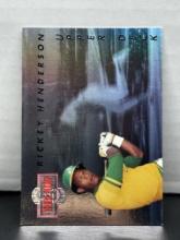 Rickey Henderson 1992 Upper Deck Then and Now Hologram Insert #TN3