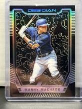 Manny Machado 2019 Panini Obsidian Silver Prizm #22