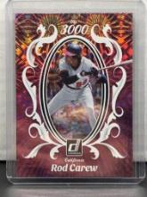 Rod Carew 2023 Panini Donruss Mr. 3000 Pink Fireworks Insert Parallel #M3K-14