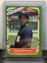 Rickey Henderson 1987 Fleer Star Stickers #56