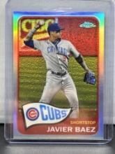 Javier Baez 2021 Topps Chrome 1965 Redux Refractor Insert #12