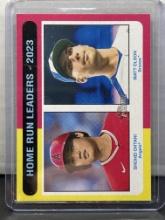 Shohei Ohtani Matt Olson 2024 Topps Heritage Home Run Leaders #307