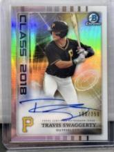 Travis Swaggerty 2018 Bowman Chrome Class of 2018 (#180/250) Refractor Auto #C18A-TS