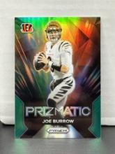 Joe Burrow 2023 Panini Prizm Prizmatic Green Prizm Insert Parallel #9