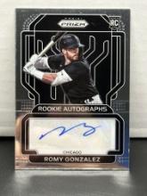 Romy Gonzalez 2022 Panini Prizm Rookie RC Auto #RA-RG