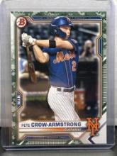 Pete Crow-Armstrong 2021 Bowman Camo Border Parallel #BP-22