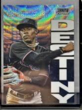 Jazz Chisholm Jr. 2022 Topps Stadium Club Chrome Destiny Wave Refractor #48