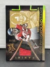 Devonta Freeman 2015 Panini Black Gold Golden Ground Game (#24/49) 2 Color Patch Insert #GGG-DF