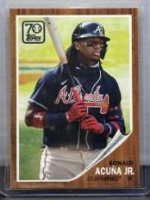 Ronald Acuna Jr. 2021 Topps 70 Years of Topps Insert #70YT-12