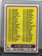 1980 Topps Checklist 397-528 UNMARKED #509