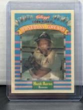 Hank Aaron 1991 Kellogg's Corn Flakes Baseball Greats Sportflics #2