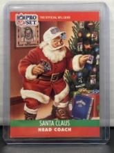 Santa Clus Head Coach Santa Cluase Collectible 1990 Pro Set