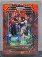 Herschel Walker 2023 Panini Prizm Draft Picks Red Cracked Ice Prizm #43