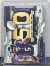 Joe Flacco 2015 Topps Chrome Super Bowl 50 Die Cut Insert #SBDC-JF