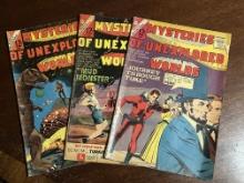 Mysteries of Unexplored Worlds May October June Lot of 3 CDC Comics