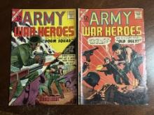 Army War Heroes Lot of 2 August February 1965 Silver Age CDC Comics