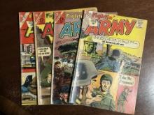 Fightin' Army Lot of 4 May September May September CDC Comics Silver Age