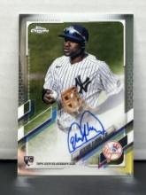 Estevan Florial 2021 Topps Chrome Rookie RC Auto #RA-EF