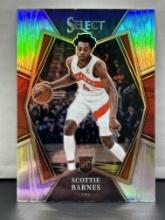 Scottie Barnes 2021-22 Panini Select Premier Level Silver Prizm Rookie RC #111