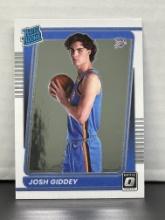 Josh Giddey 2021-22 Panini Donruss Optic Rated Rookie RC #152