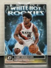 Scoot Henderson 2023-24 Panini Donruss Optic White Hot Rookies Insert #15