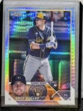 Brice Turang 2023 Topps Chrome Prism Refractor Rookie RC #170