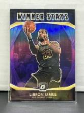 LeBron James 2020-21 Panini Donruss Optic Winner Stays Purple Prizm Insert #20