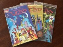 Dracula : Vlad the Impaler Series Topps Comics Run of 3 All in Original Bags with Cards