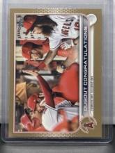 Shohei Ohtani Dugout Congratulations 2022 Topps Gold (#1661/2022) Border Parallel #416