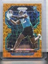 Jalen Camp 2021 Panini Prizm Orange Lazer Prizm Rookie RC #410