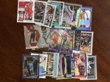 Basketball Cards Lot of 25 - Harden Purple Prizm, Carmelo, Shaq, Bird, Ewing, Rodman, AD, Robinson