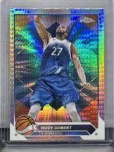 Rudy Gobert 2024 Topps Chrome Prism Refractor #38