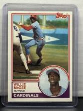 Willie McGee 1983 Topps Rookie RC #49