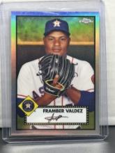 Framber Valdez 2021 Topps Chrome Platinum Refractor #406