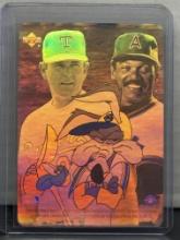 Nolan Ryan Reggie Jackson 1991 Upper Deck Looney Tunes Hologram