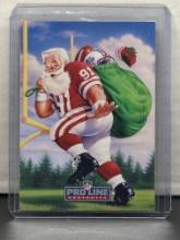 Santa Claus 1991 NFL Pro Line Insert