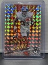 Tiki Barber 2023 Panini Mosaic Thunder Lane Silver Mosaic Prizm Insert #TL-TB