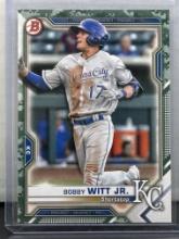 Bobby Witt Jr. 2021 Bowman Camo Border Parallel #BP-1