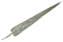 Ancient Leaf-Form Bronze Spear, Early Cypriot III 2500 BCE - 1900 BCE