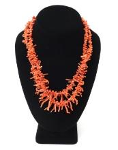 Lovely Layered Spiny Coral Necklace